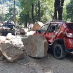 Caída de rocas en vía Yopal