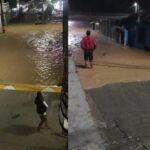 Cisneros con calles desbordadas ante la creciente en el Río Nus