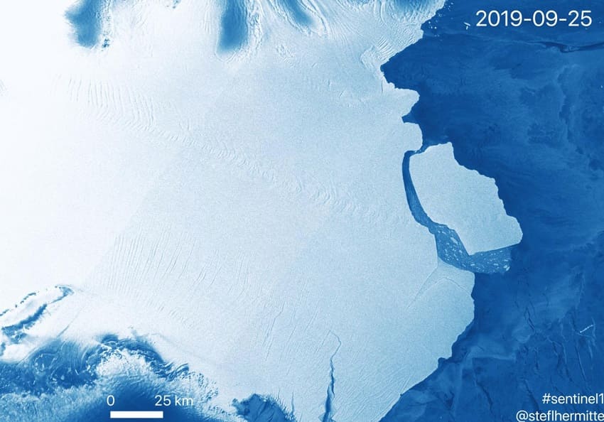 El iceberg más grande del mundo se desprende de la Antártida