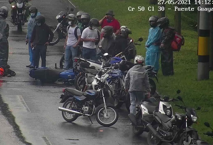 Accidente mortal en la Autopista Sur de Medellín