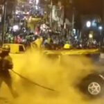 Carro sin frenos en barrio Pérez, se estrelló y dejó sin luz el sector