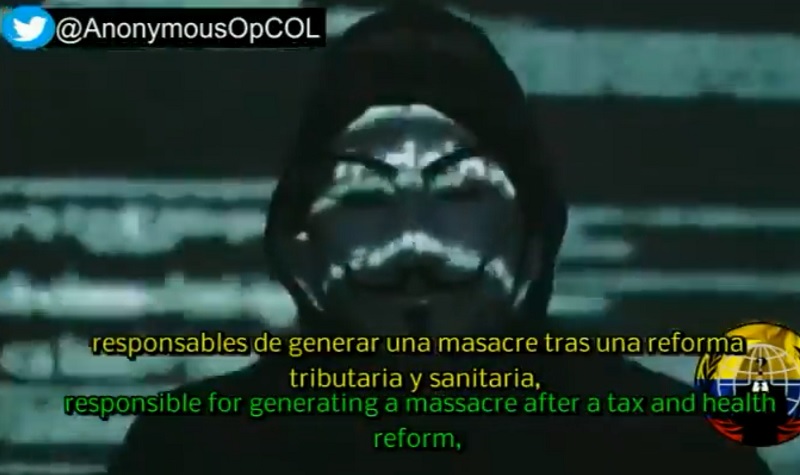 Anonymous aparece en Colombia con hackeo al Ejército