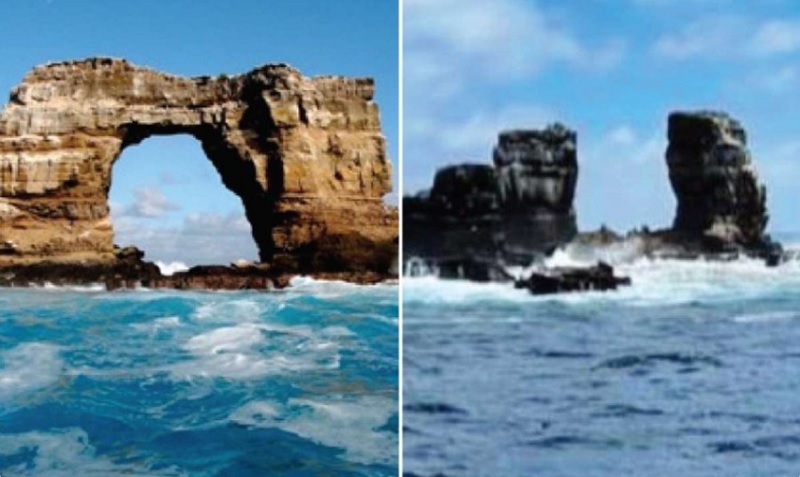 Cayó el Arco de Darwin, icónico puente de las Islas Galápagos