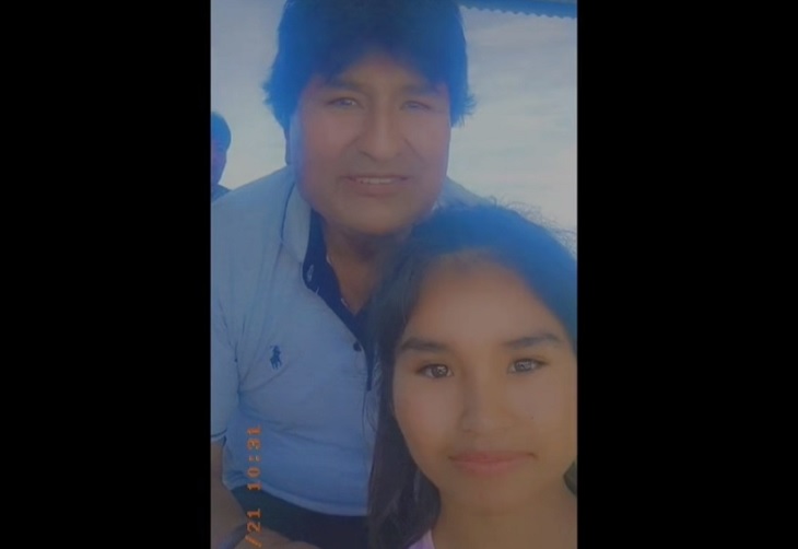 Evo Morales y su aparición en TikTok de una adolescente