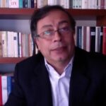 Gustavo Petro a una marcha de un millón de personas