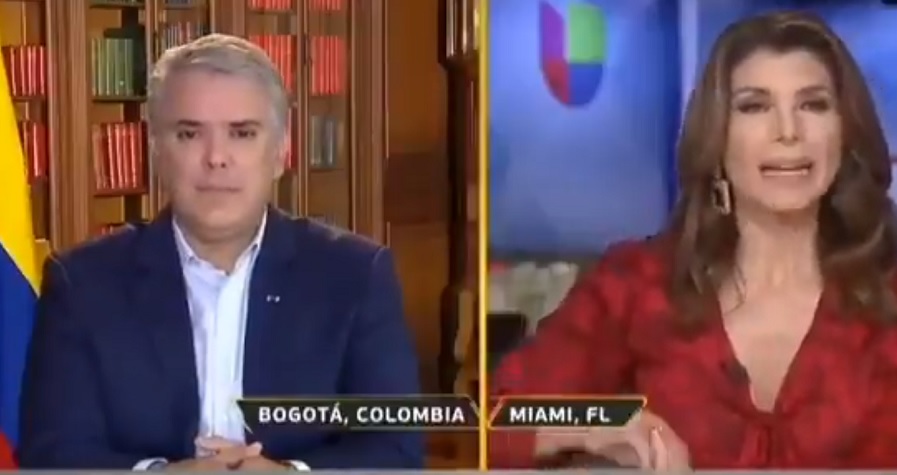 Patricia Janiot sugiere al presidente de Colombia que es un “títere”