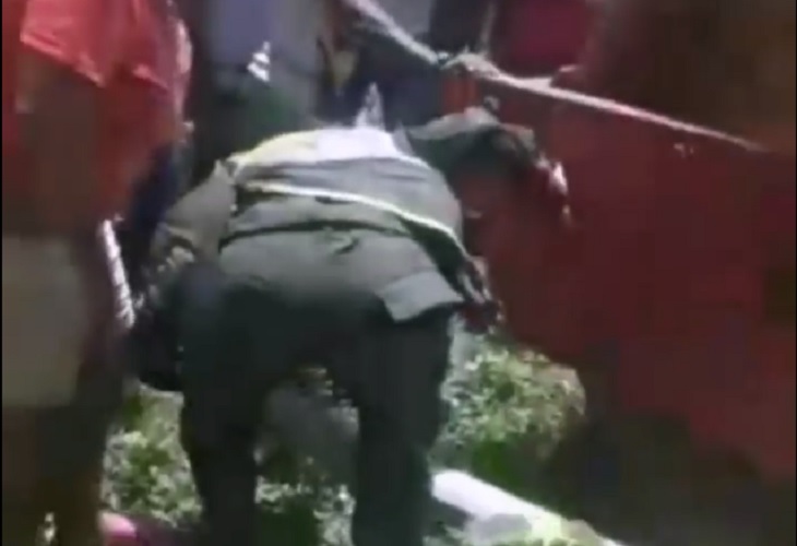 Terror en San Estanislao de Kostka por aplanadora que aplastó a joven