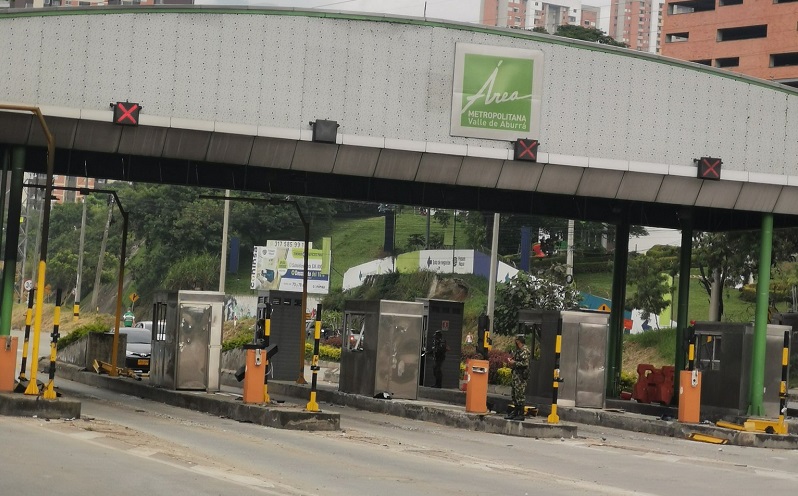 Así amaneció el Peaje de Niquía en Bello el 1 de mayo