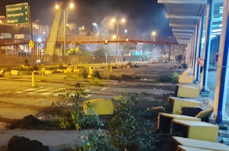 Así fue vandalizada la Terminal de Transporte de Manizales
