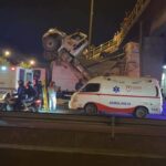 Volqueta colisiona con puente en Avenida Boyacá con 53
