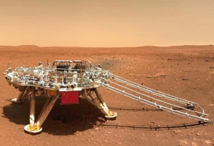 China publica varias imágenes en color de la superficie de Marte