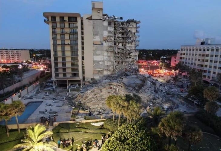 Un muerto al derrumbarse parcialmente el Champlain Towers en Miami