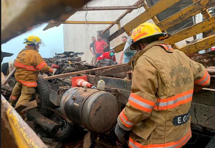Así murieron 4 personas en brutal accidente en Cervantes de Cartago