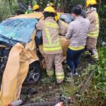 Terrible accidente en el que taxista perdió a casi toda su familia en Antioquia
