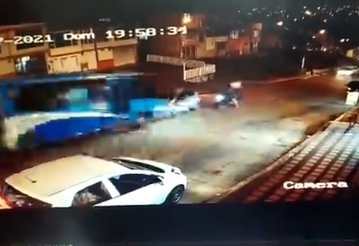 Video del terrible y mortal accidente en el barrio Peralonso de Manizales