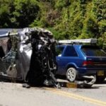Estrelló su vehículo en vía Rionegro - La Ceja y huyó del lugar