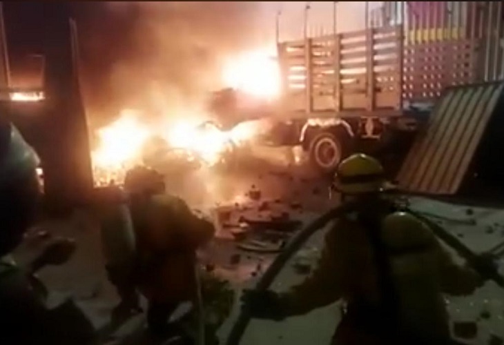 Estación de Policía de Madrid, Cundinamarca, fue incendiada
