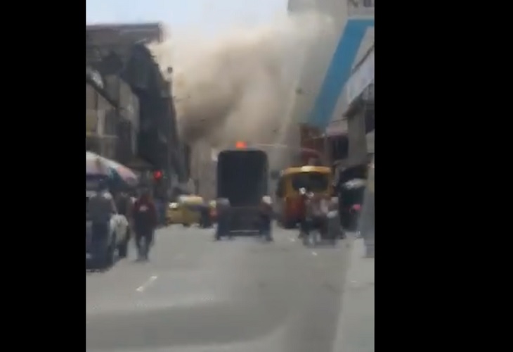 Se incendia el centro comercial Shangai de Medellín
