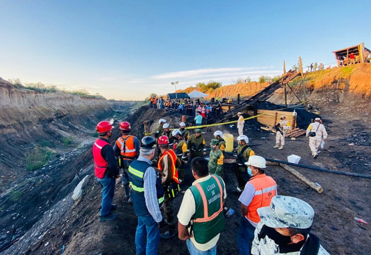 mineros en derrumbe de mina en Múzquiz, Coahuila
