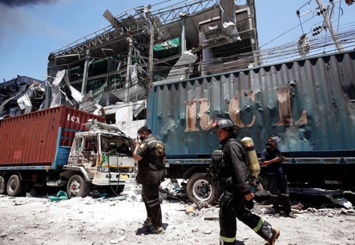 explosión en fabrica de Tailandia