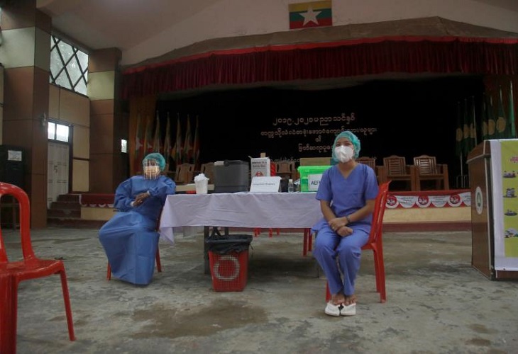 Birmania, desbordada por la covid-19 seis meses después del golpe militar