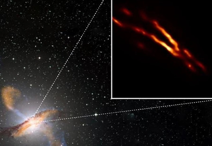 El corazón de la galaxia Centaurus A observado con un detalle sin precedentes