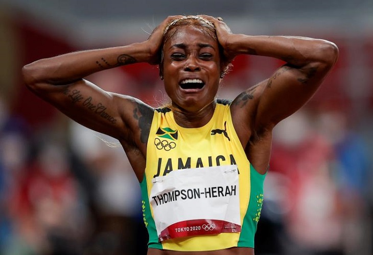 Elaine Thomson reina de la velocidad en un triplete jamaicano