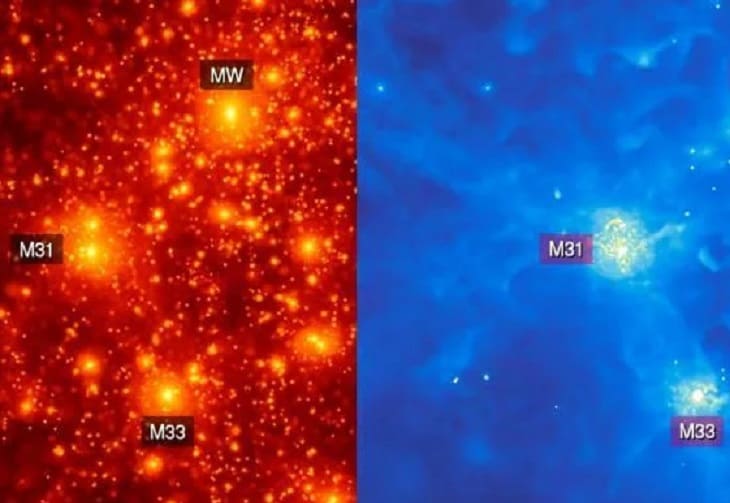 Las galaxias satélite no se detienen a su paso por las galaxias anfitrionas