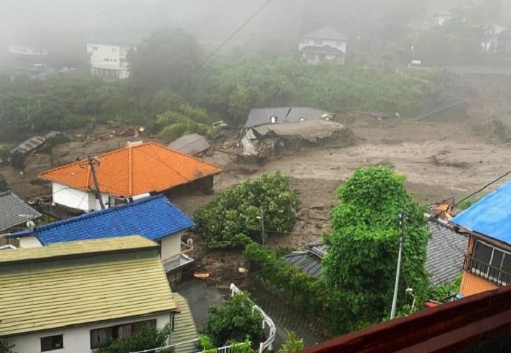 Las lluvias récord en Japón dejan 2 muertos y una veintena de desaparecidos