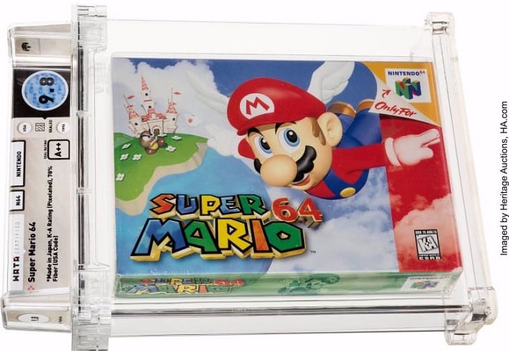 Subastan un videojuego de “Super Mario 64” por 1,56 millones de dólares