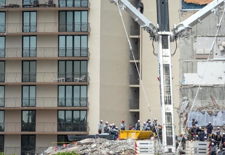 Van 18 cuerpos recuperados en Surfside y sigue la búsqueda entre mal tiempo