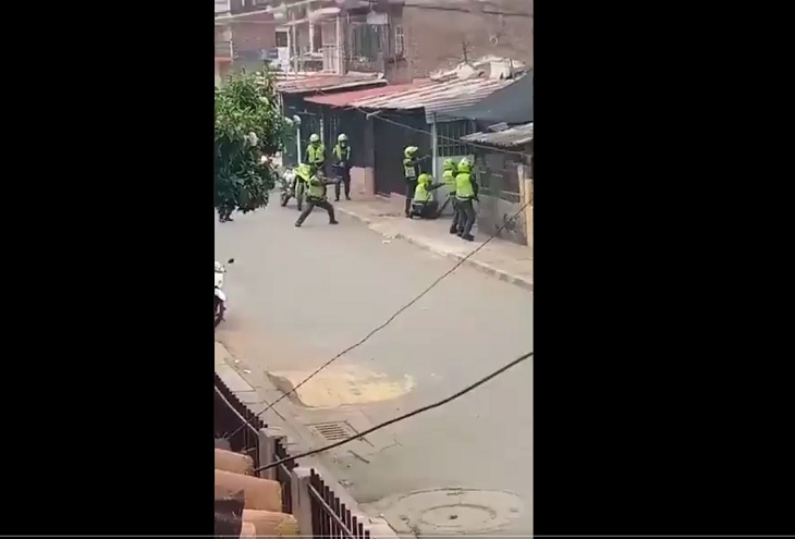 Ladrón con brazalete protagonizó balacera hasta que se quedó sin balas en Puerto Mallarino