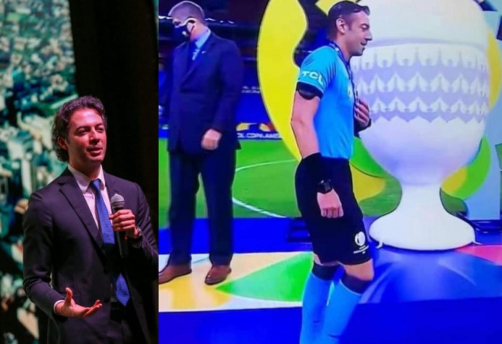 Daniel Quintero se burla de su parecido con árbitro de la Copa América