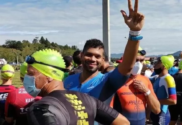 David Restrepo, el atleta que murió a los minutos de terminar la Triatlón Guatapé