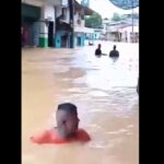 Inundación en Zaragoza, Bajo Cauca antioqueño este 27 de julio