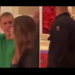 Captan a Justin Bieber eufórico y afirman que gritaba a su esposa Hailey