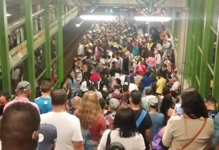 Colapsó la estación Prado por cambios en el Metro de Medellín