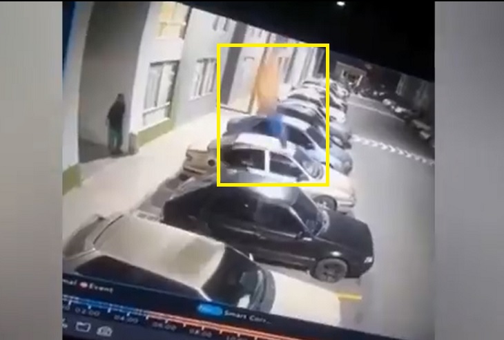 Hombre cae del piso 5 del edificio Poporo sobre un auto y eso lo salva
