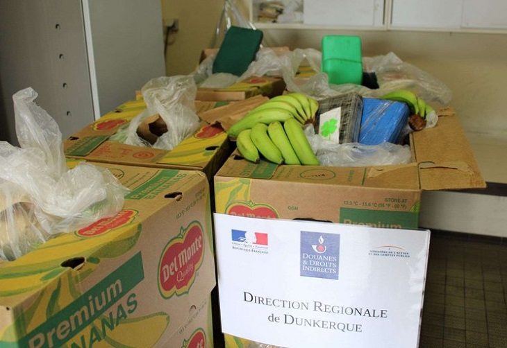 Requisados en Francia 416 kilos de cocaína en cajas de plátanos de Colombia