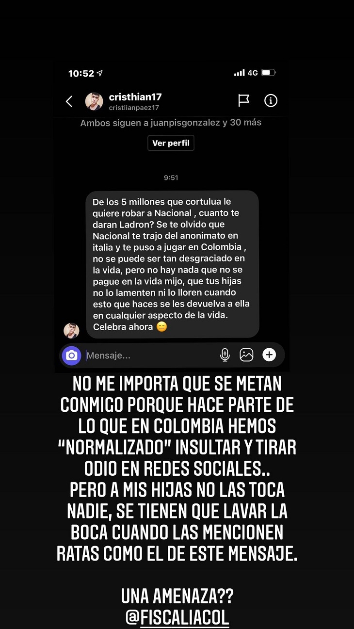 Fernando Uribe expone la amenaza que le hicieron en contra de sus hijas 