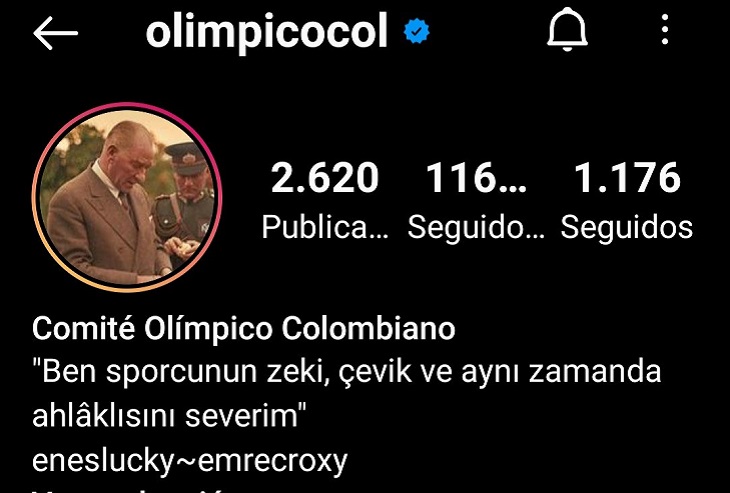 Hackean al Comité Olímpico Colombiano en su cuenta oficial de Instagram