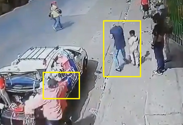 Terrible crimen a hombre que iba con niño en la entrada de la 8 en Guayaquil