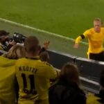 Erling Haaland regala su camiseta a niño