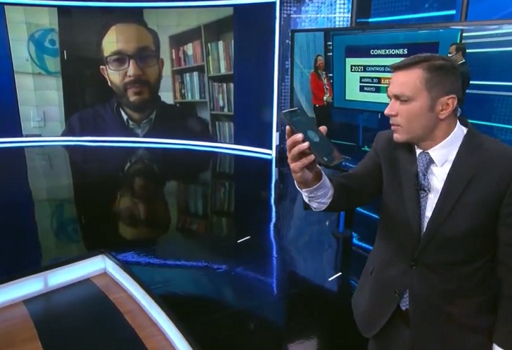 Juan Diego Alvira llama en vivo a Ministra TIC: "No le quede mal país“