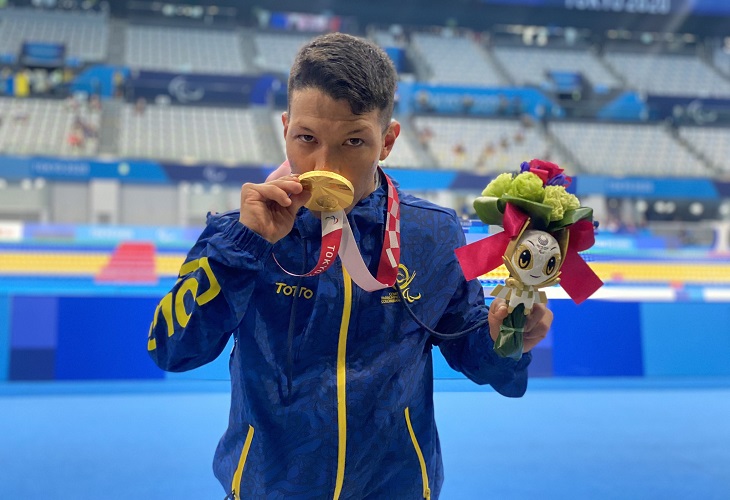 Nelson Crispín: Oro y récord Mundial para Colombia en natación de los Paralímpicos