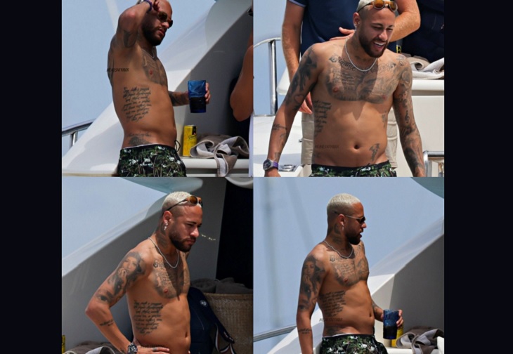 Las fotos de Neymar en vacaciones que cuestionan su estado físico
