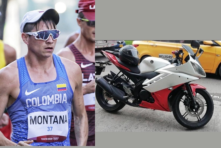 José Montaña, el atleta olímpico sufrió el robo de su moto en Bogotá