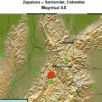 Temblor de 4.5 en Zapatoca se sintió en varias ciudades de Colombia