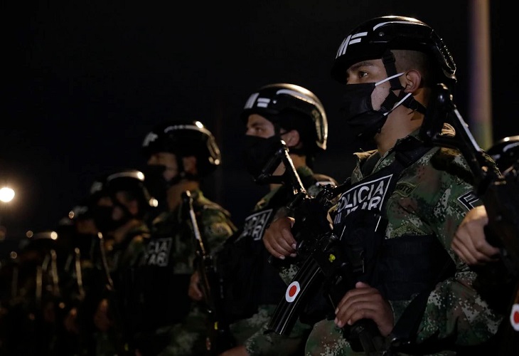 Despliegan más de 350 policías militares para reforzar la seguridad de Bogotá