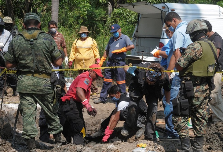 Hallan en el norte de México un centro de exterminio del crimen organizado